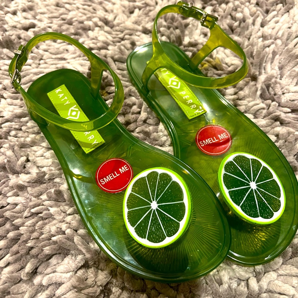 Katy Perry gel toe sandals